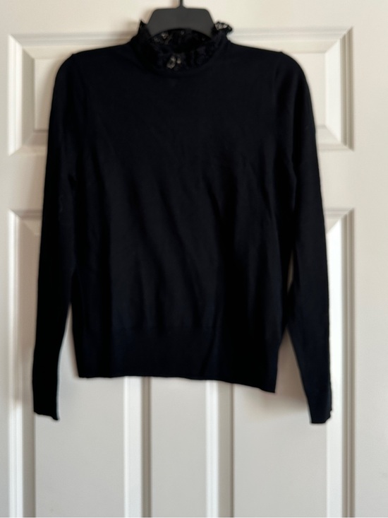 J. Crew Sweaters - J. Crew Tippi sweater with lace collar detail